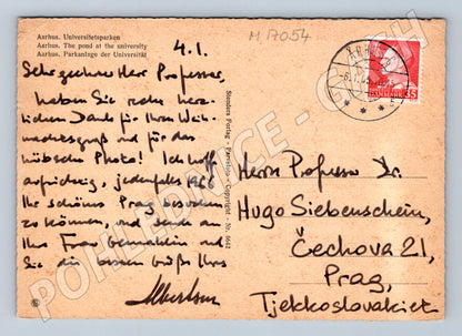 Pohlednice Aarhus 1965 univerzitní park (M17054)