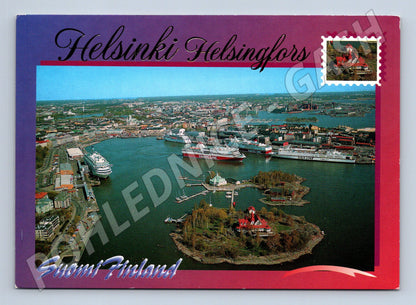 Pohlednice Helsinki satama letecký (M17067)