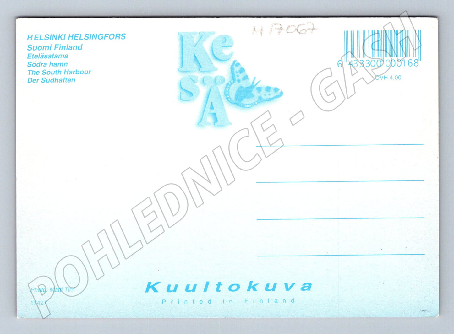 Pohlednice Helsinki satama letecký (M17067)