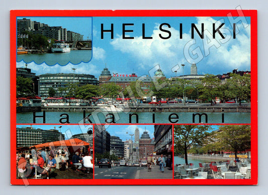 Pohlednice Helsinki Hakaniemi koláž (M17068)