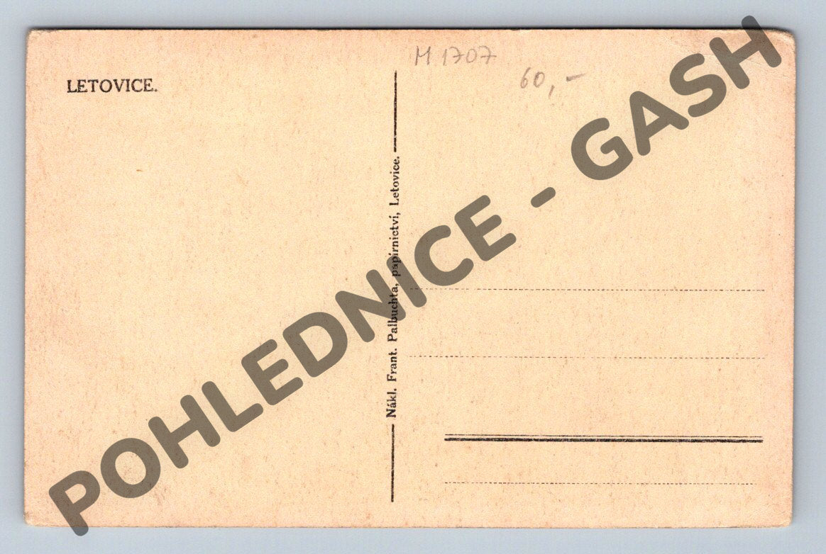 Pohlednice Letovice (M1707)