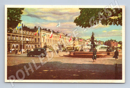 Pohlednice Helsinki Kauppatori historická (M17071)