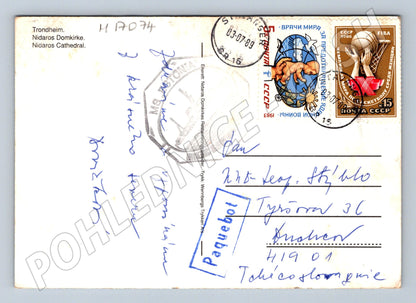 Pohlednice Trondheim Nidaros 1989 (M17074)