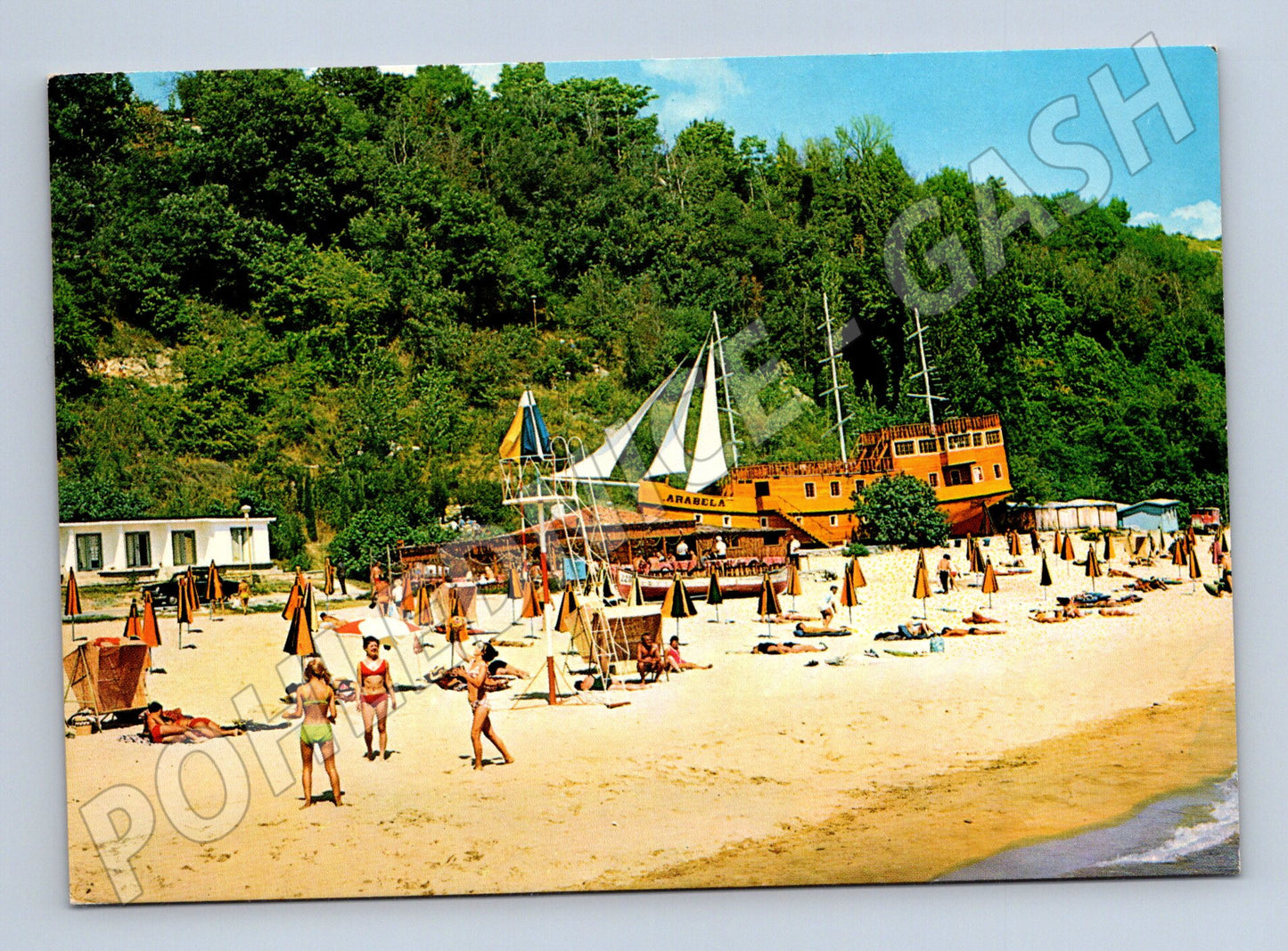 Pohlednice Albena pláž Arabela 1983 (M17082)