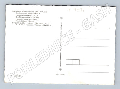 Pohlednice Budapešť Matyášův chrám (M17094)