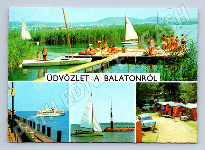 Pohlednice Balaton 1977 více záběrů (M17101)
