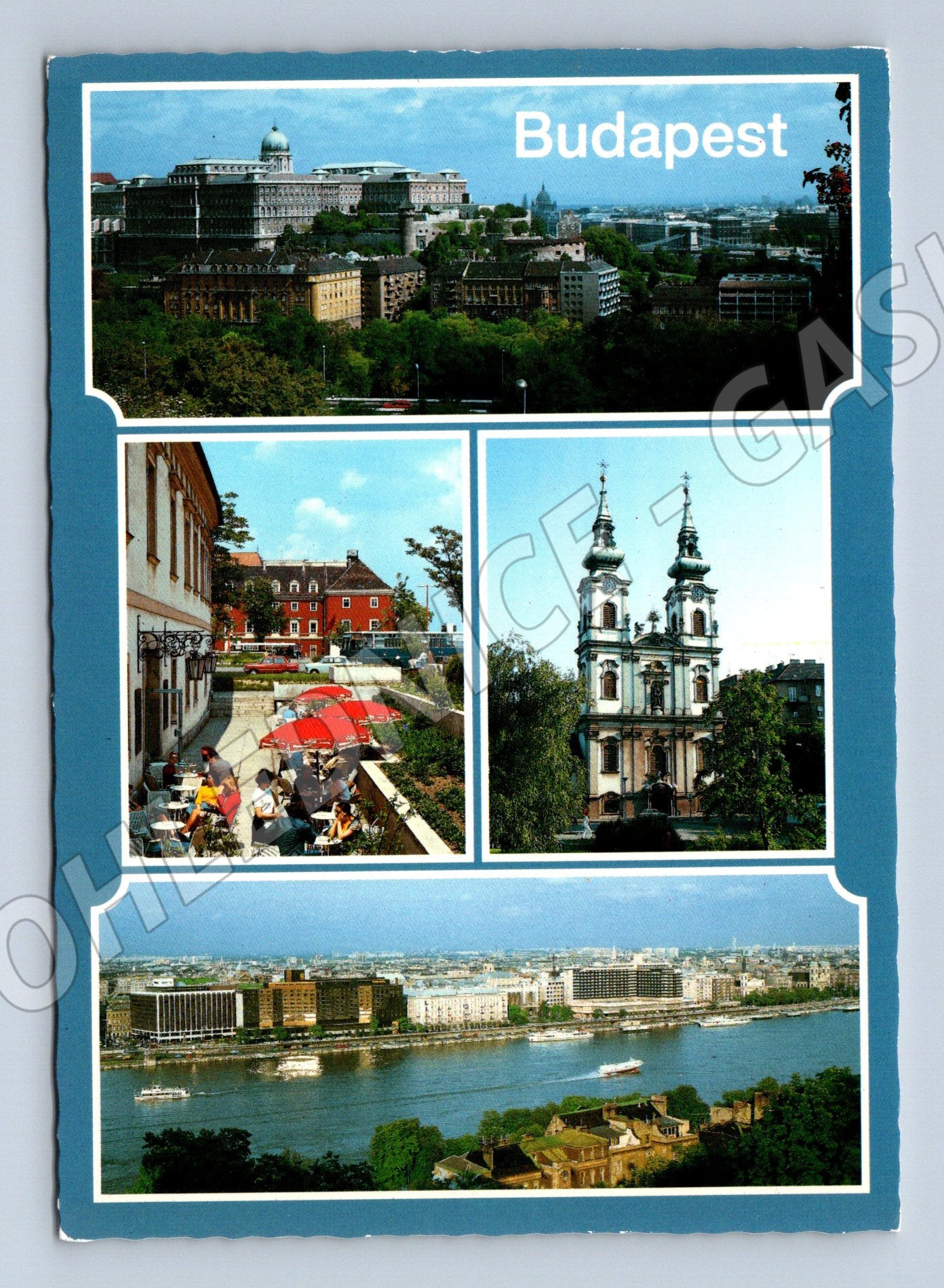 Pohlednice Budapešť koláž (M17103)