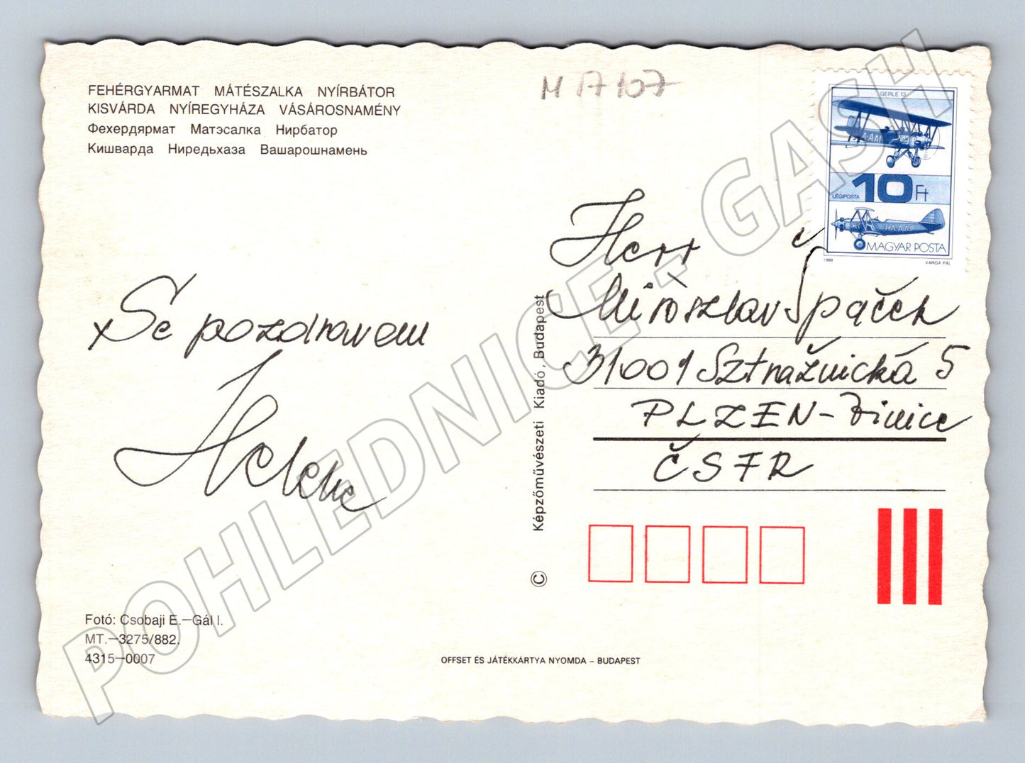 Pohlednice Szabolcs Szatmár více záběrů (M17107)