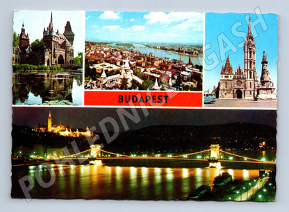 Pohlednice Budapešť více motivů (M17114)