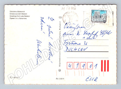 Pohlednice Balaton 1982 retro (M17116)