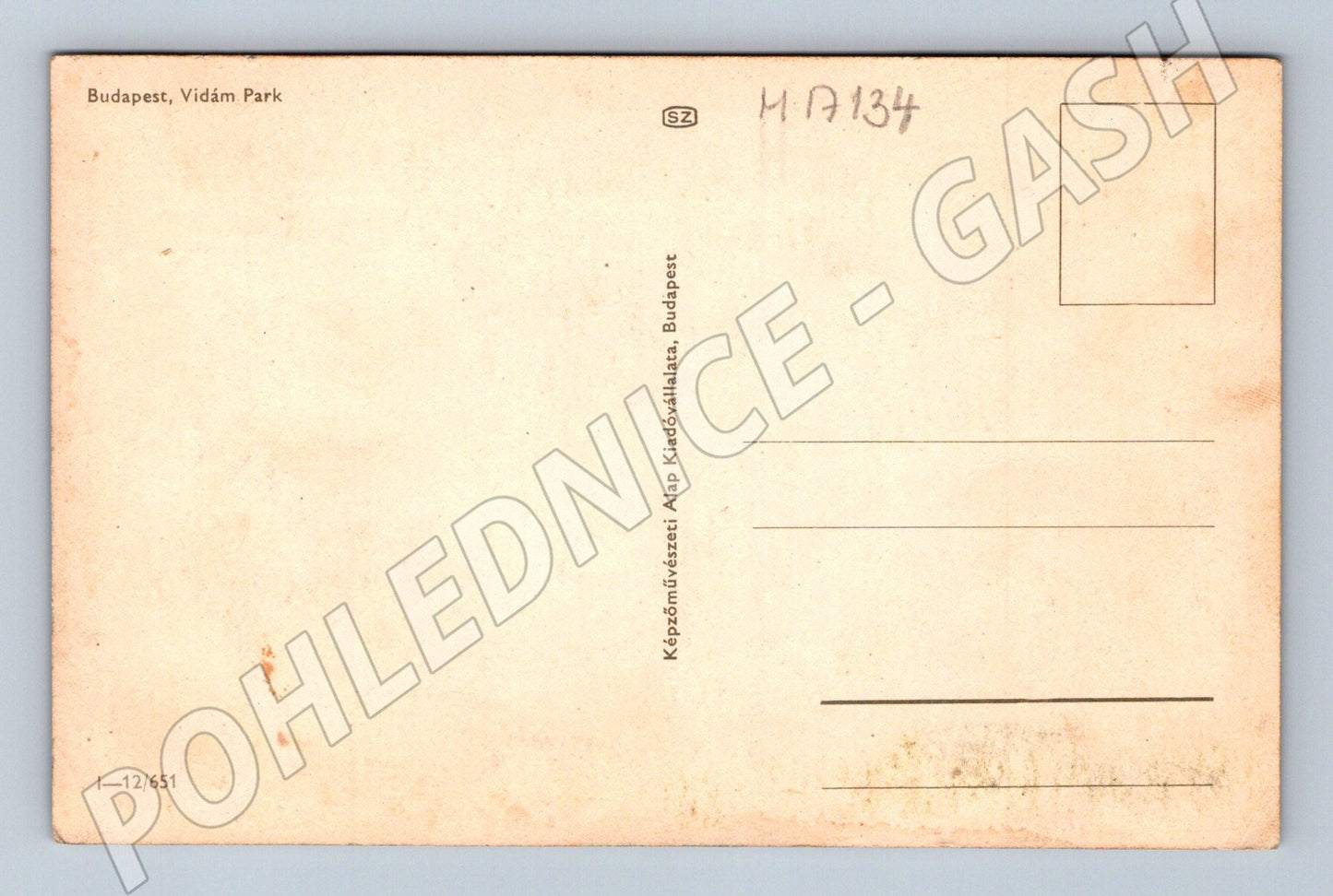 Pohlednice Budapešť Vidám Park (M17134)