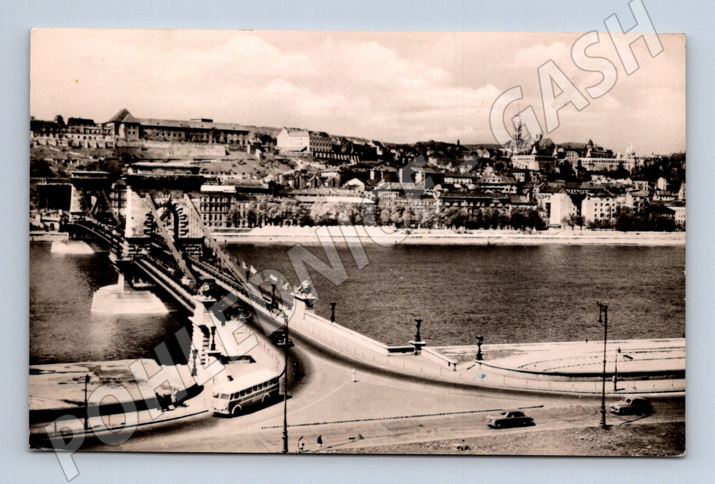 Pohlednice Budapešť Řetězový most stará (M17136)