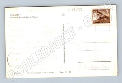 Pohlednice Budapešť Szépművészeti Múzeum (M17137)