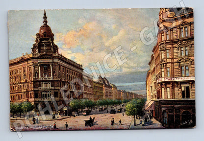 Pohlednice Budapešť Andrássy 1914 (M17139)