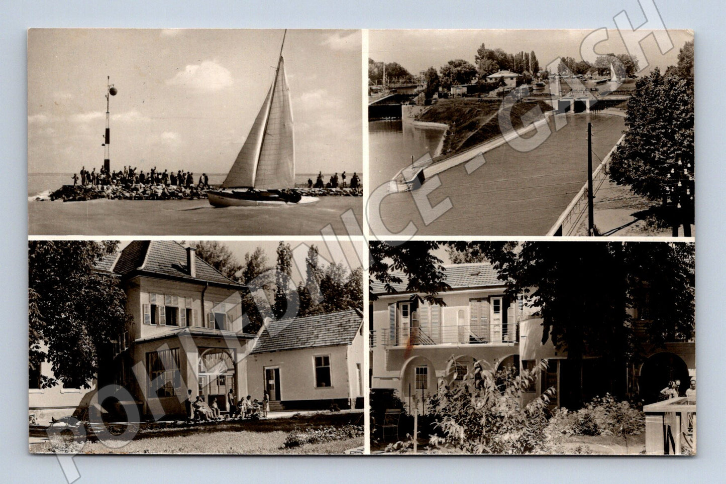 Pohlednice Siófok Balaton loď (M17141)