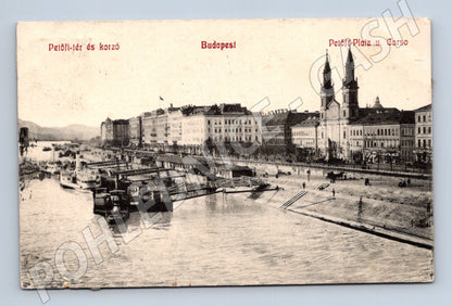 Pohlednice Budapešť Petőfi nábřeží (M17152)