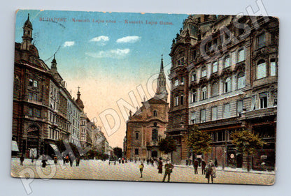 Pohlednice Budapešť Kossuth Lajos utca (M17153)