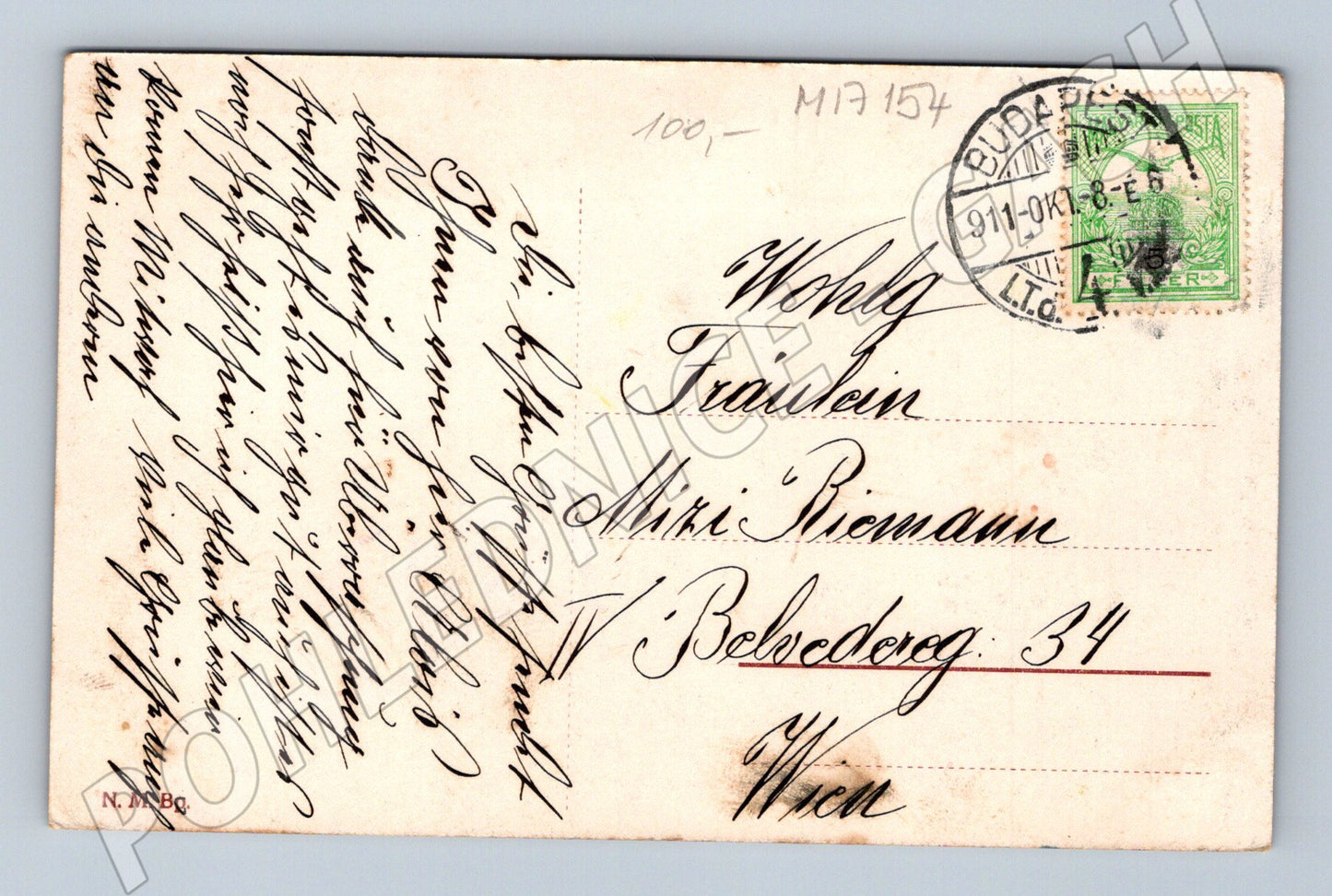 Pohlednice Budapešť Řetězový most hrad (M17154)