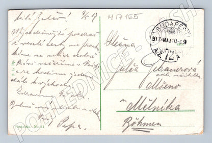 Pohlednice Budapešť Rákóczi 1917 (M17165)