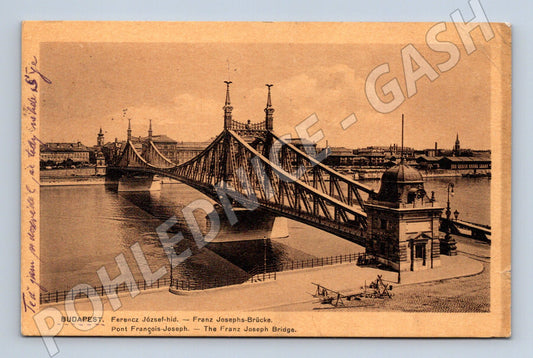 Pohlednice Budapešť Franz Joseph Bridge (M17167)