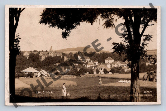 Pohlednice Zruč nad Sázavou zámek 1926 originál (M1717)