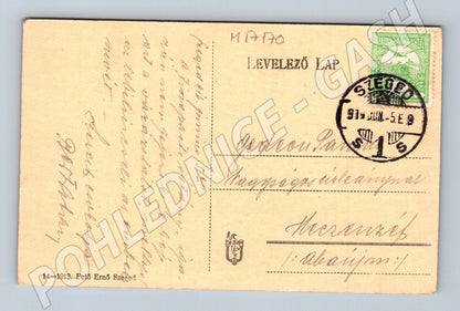 Pohlednice Szeged Tiszaparti 1913 (M17170)