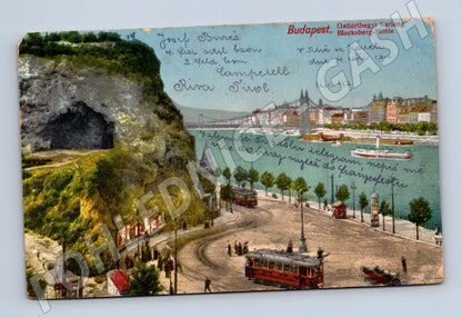 Pohlednice Budapešť Gellért 1912 (M17171)