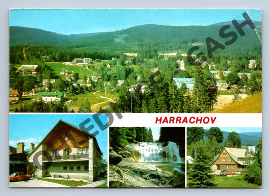 Pohlednice Harrachov Krkonoše více záběrů čistá (M172)