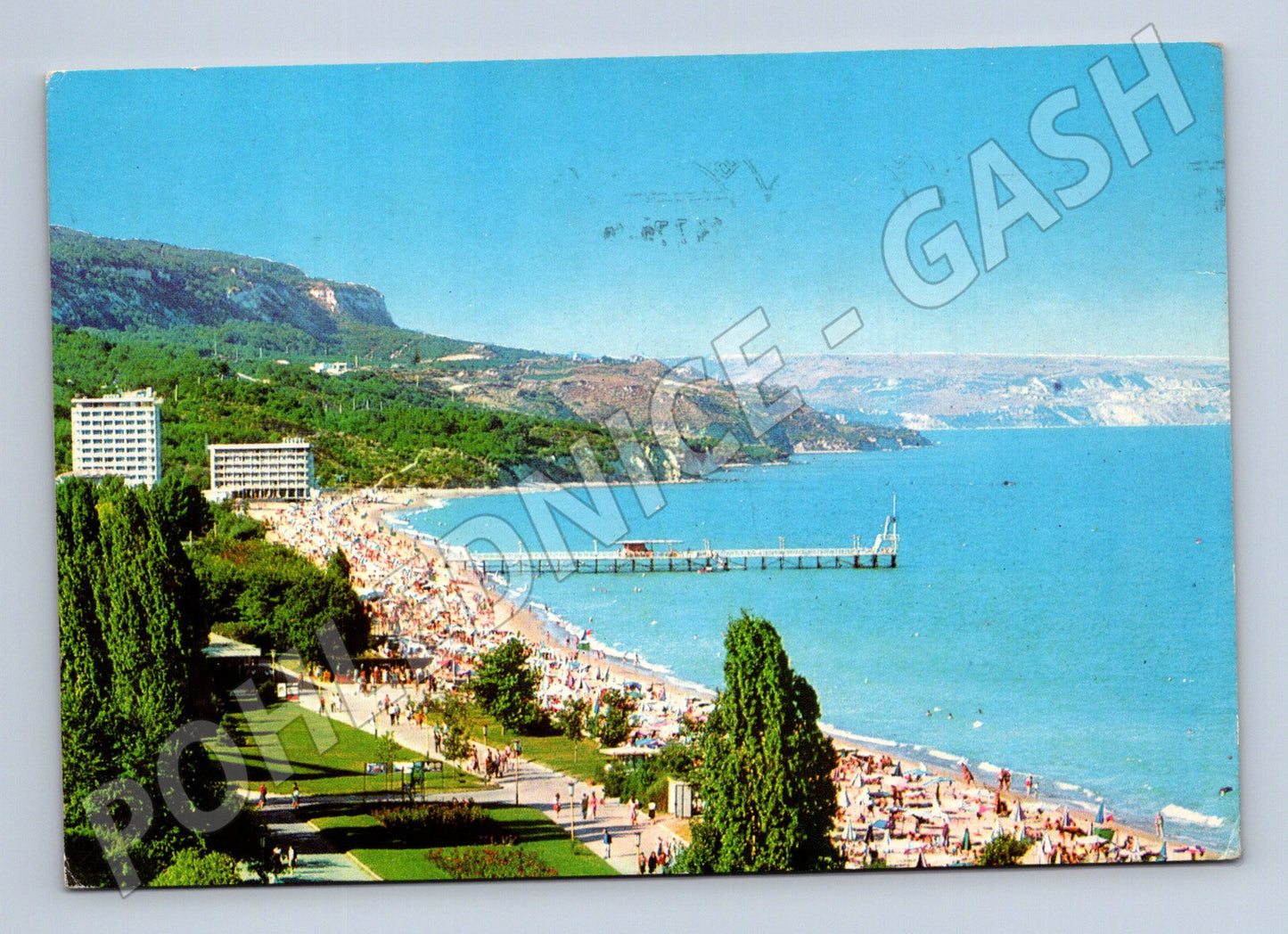 Pohlednice Zlaté písky 1977 pláž (M17239)