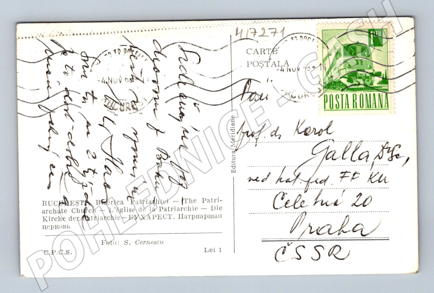 Pohlednice Bukurešť katedrála (M17271)