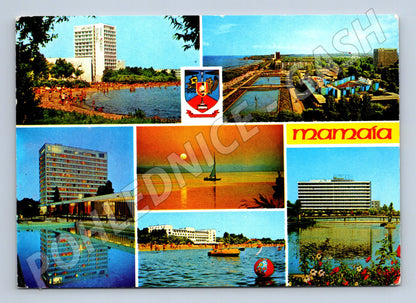 Pohlednice Mamaia retro koláž (M17306)