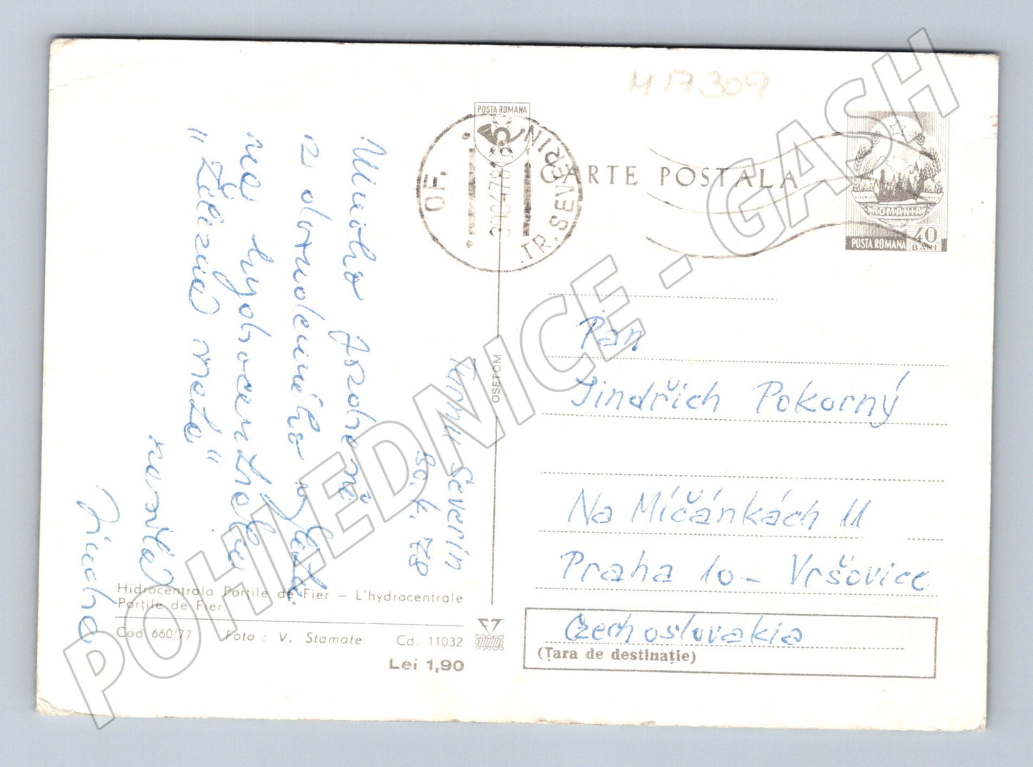 Pohlednice Portile de Fier 1979 (M17309)