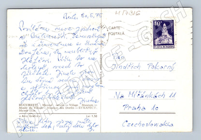 Pohlednice Bukurešť Muzeum vesnice 1975 (M17316)