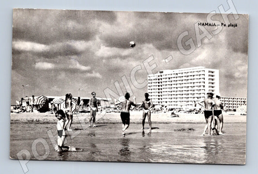 Pohlednice Mamaia pláž hotel 1962 (M17330)