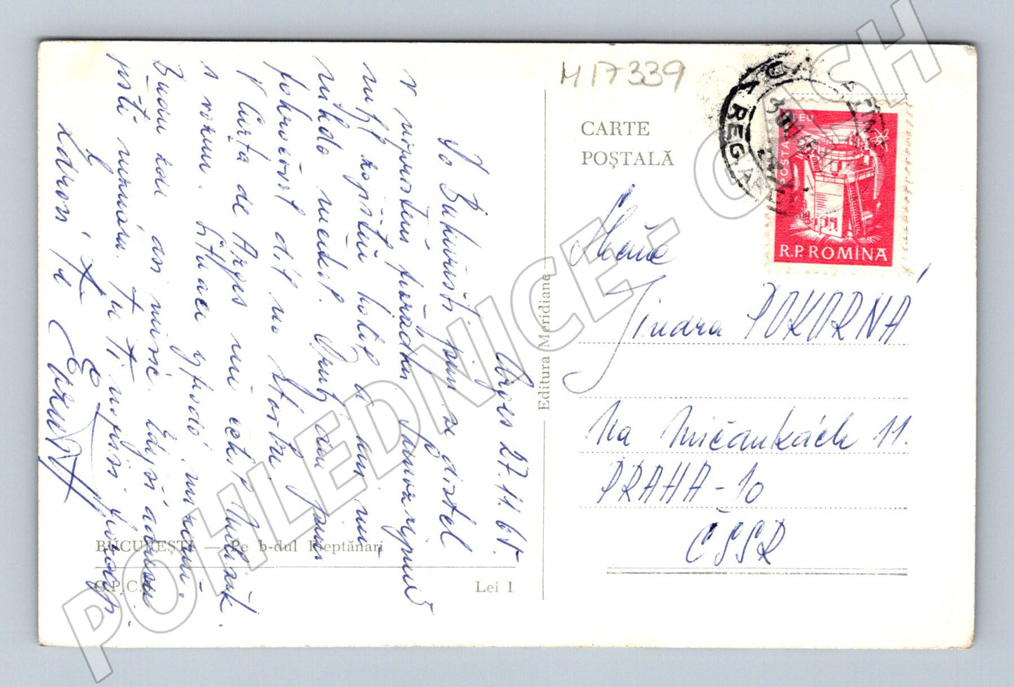 Pohlednice Bukurešť 70 léta čb (M17339)