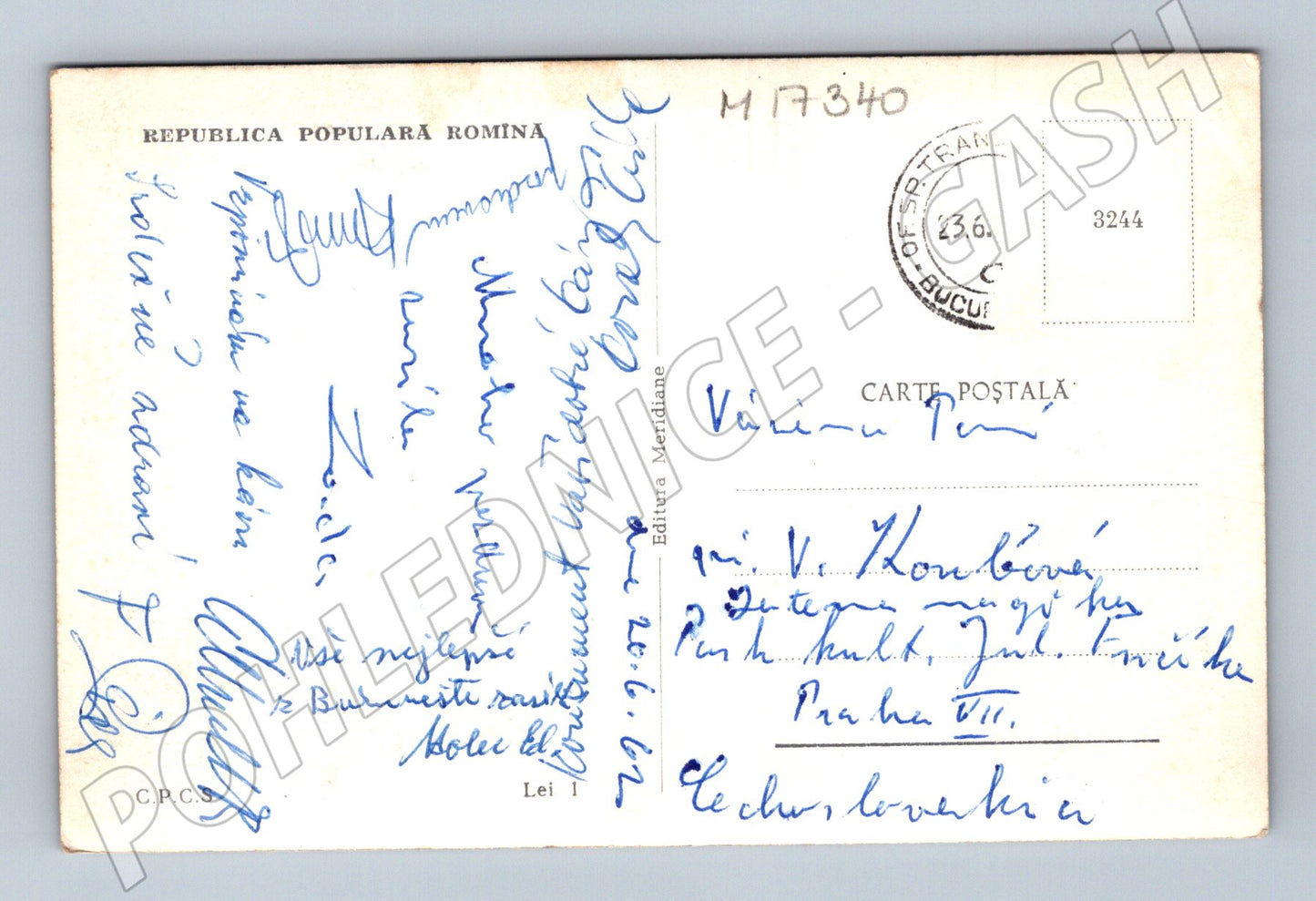 Pohlednice Bukurešť Stadionul Republicii 1961 (M17340)