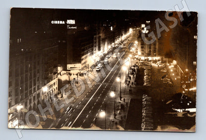 Pohlednice Bukurešť Magheru noční 1971 (M17342)