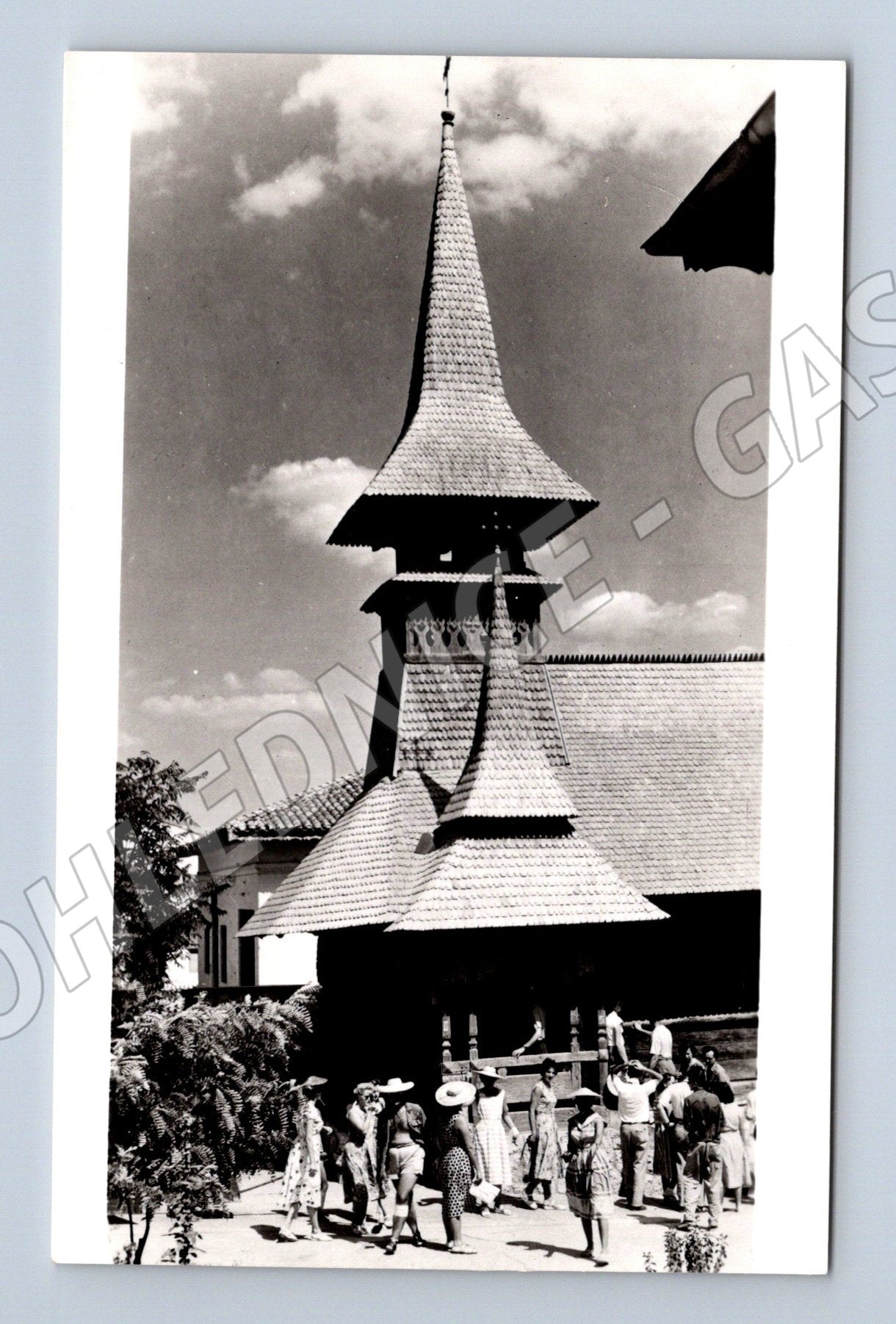 Pohlednice Techirghiol dřevěný kostel (M17343)