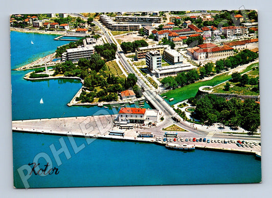 Pohlednice Kotor letecký 1970 (M17358)