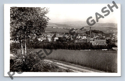 Pohlednice Hronov panorama továrna (M1736)