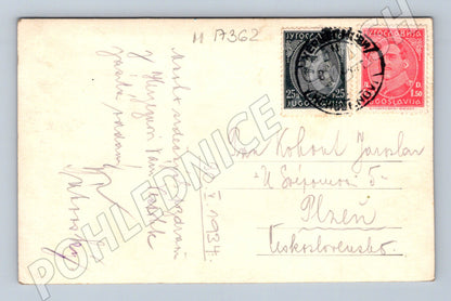 Pohlednice Kotor lodě přístav 1938 (M17362)