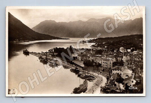 Pohlednice Kotor přístav panorama (M17365)