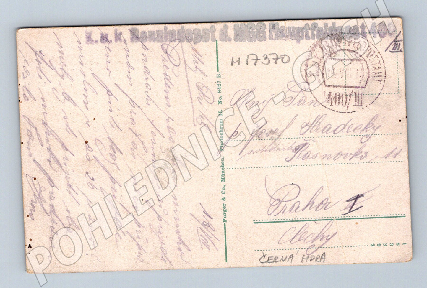 Pohlednice Canale di Cattaro feldpost (M17370)