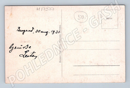 Pohlednice Bělehrad veřejný park 1931 (M17377)
