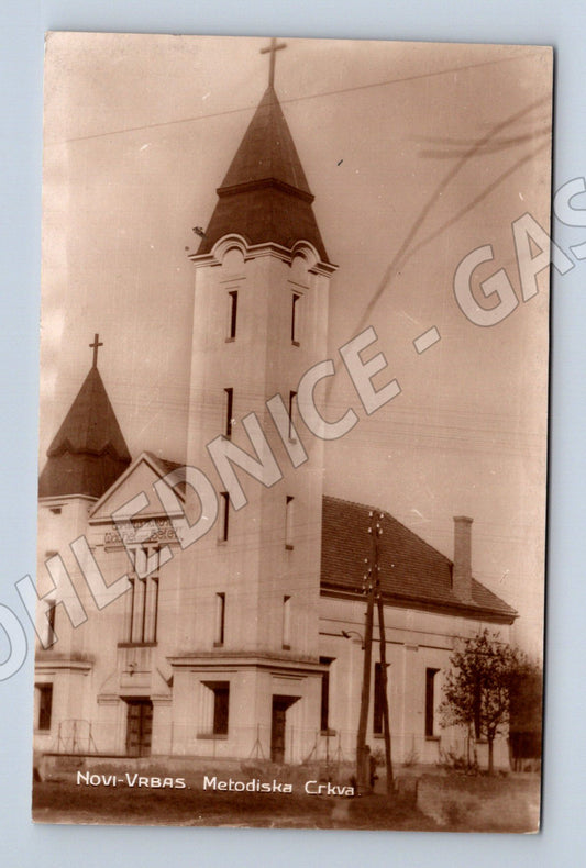 Pohlednice Novi Vrbas metodistická církev 1931 (M17381)