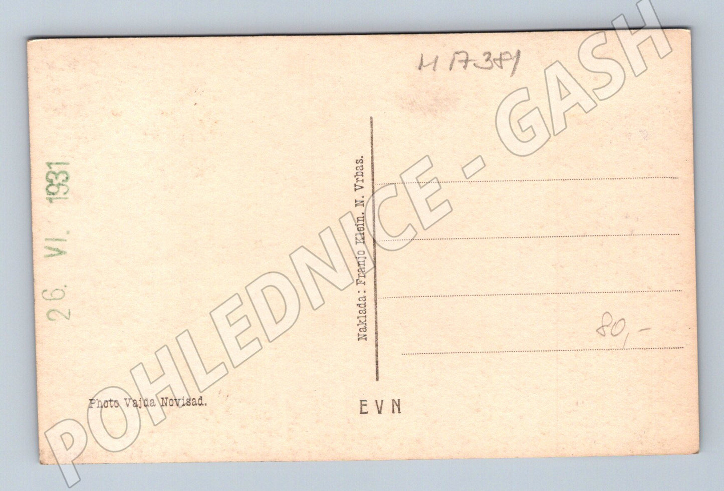Pohlednice Novi Vrbas metodistická církev 1931 (M17381)