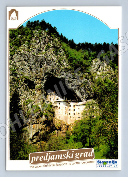 Pohlednice Predjamski grad hrad ve skále 1989 (M17386)