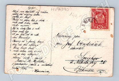 Pohlednice Predjama Luegg skalní hrad 1915 (M17390)