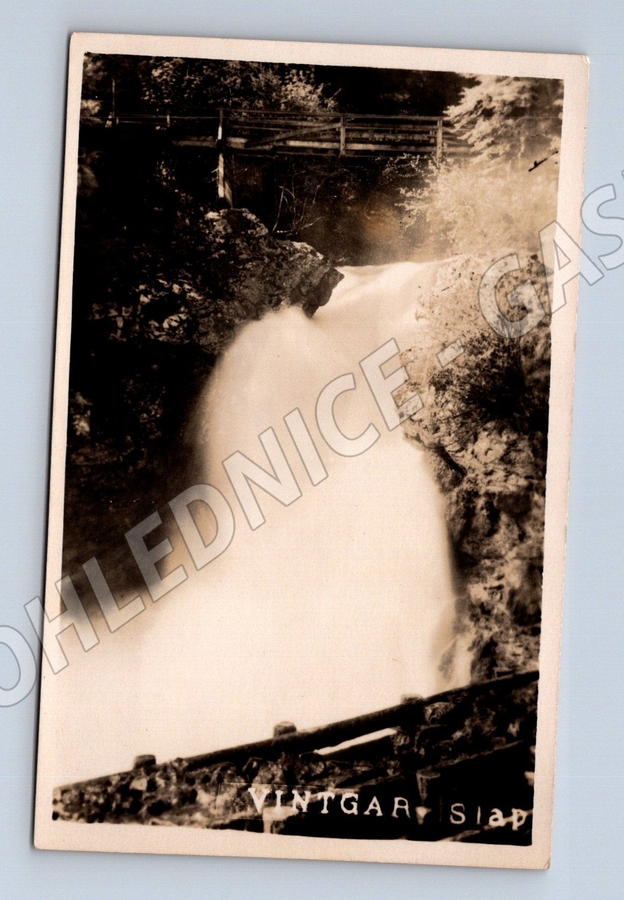 Pohlednice Vintgar černobílá nepoužitá (M17397)