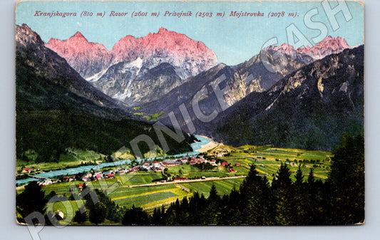 Pohlednice Kranjska Gora Alpy 1923 (M17405)